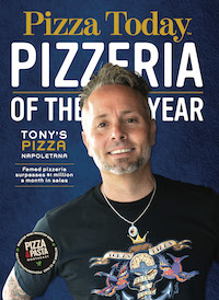 August 2022, Pizza Today, Magazine Cover, Pizzeria of the Year, Tony's Pizza Napoletana