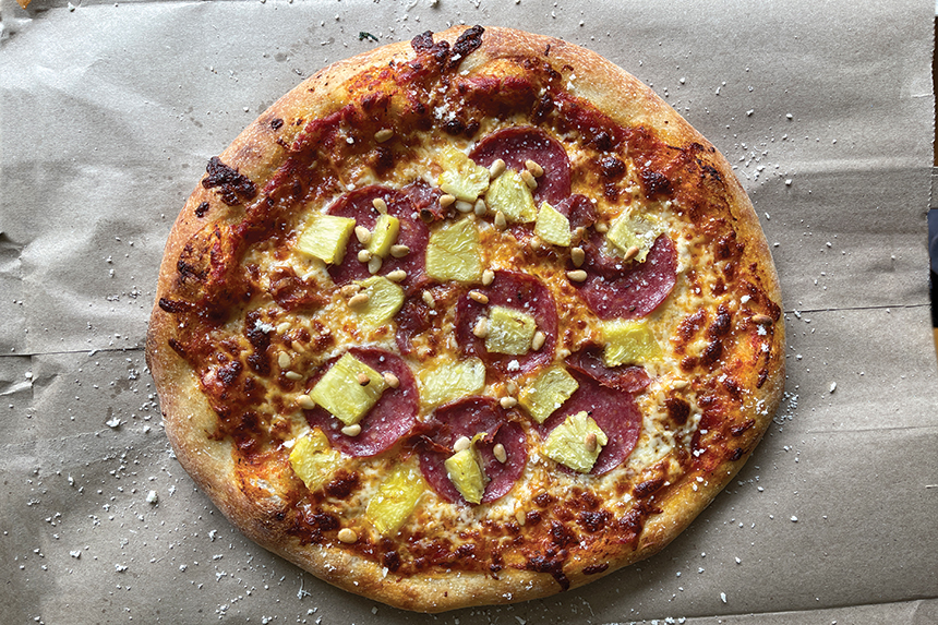 Hawaiian sunshine pizza